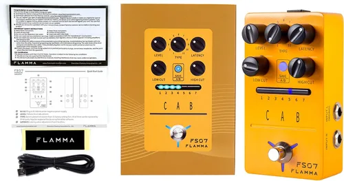 Vista 7 de FLAMMA FS07 - Pedal de efectos de simulación estéreo para guitarra eléctrica, pedal de efectos con 7 ranuras preestablecidas para el usuario