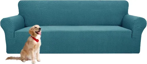 Vista 8 de YEMYHOM - Funda para sofá con diseño de jacquard, funda de gran elasticidad para sala de estar, funda de sillón a prueba de perros y gatos