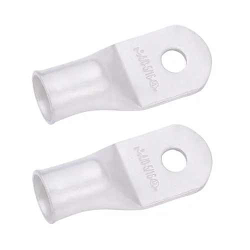 Vista 190 de SELTERM 5 piezas terminales de cable de cobre estañado 1/0 AWG perno de 1/2", extremos de cable de batería, terminales de anillo, conectores