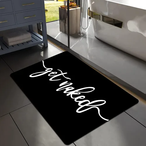 Vista 7 de MUGINYU Alfombra de baño de cuero de vaca occidental con estampado de vaca, decoración de granja estilo vaquero, alfombra de baño occidental