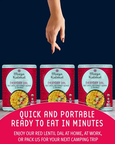 Vista 8 de Maya Kaimal - Dal orgánico indio Everyday - Lenteja roja de 10 onzas - Totalmente cocida con calabaza de mantequilla y coco - Vegana - Apto