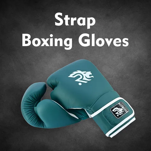 Vista 7 de Ring Pro Leather Boxing Gloves with Strap – Premium for Training, Sparring, MMA, Kickboxing, Muay Thai (Unisex)