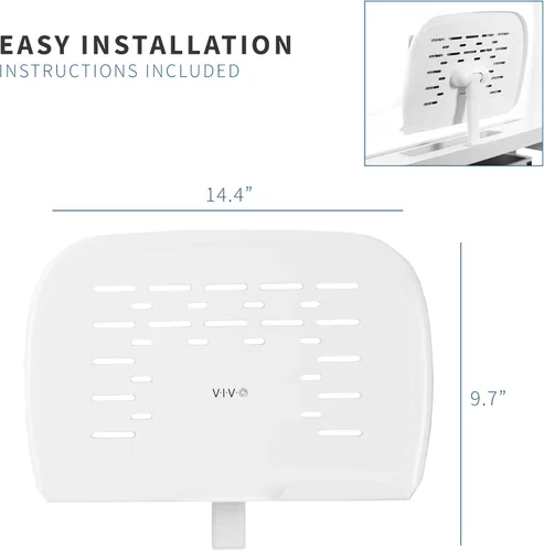 Vista 3 de VIVO Book Holder Stand for Kids Height Adjustable Desk and Chair Set, White, DESK-BOOK3