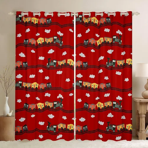 Vista 35 de Erosebridal Lindas cortinas opacas de gato para niños pequeños, cortinas opacas con diseño de gatito kawaii con temática de animales, cortinas
