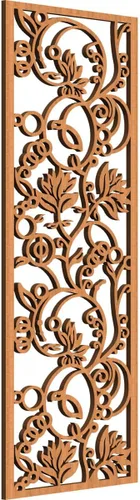 Vista 79 de Ekena Millwork WALW10X25X0250CAPCH Paneles de pared de madera con calado decorativo caspio, 9 3/8 pulgadas de ancho x 24 3/8 pulgadas de alto, cereza