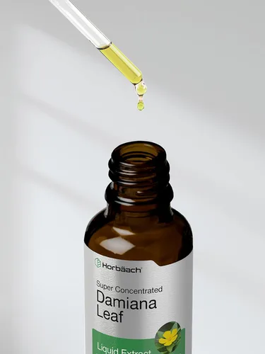 Vista 8 de Horbäach Tintura de hoja de Damiana 2 fl oz Súper concentrada Extracto líquido libre de alcohol Suplemento herbal vegetariano, sin OMG y sin