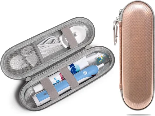 Vista 9 de Nincha Funda rígida para cepillo de dientes eléctrico EVA, impermeable, a prueba de golpes, resistente a la humedad, tamaño grande para Oral-B iO