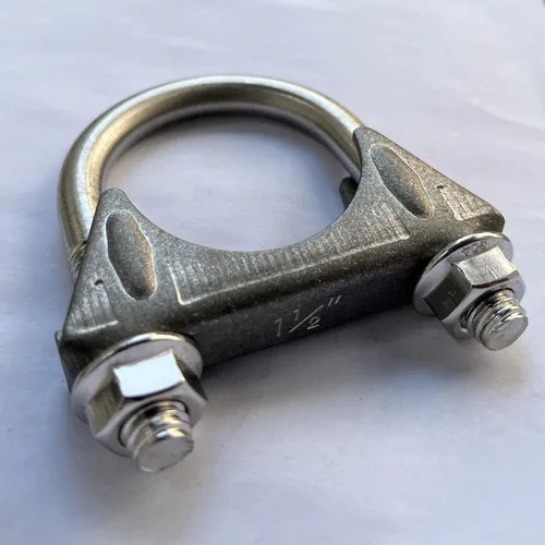 Vista 5 de Abrazadera Universal de Perno en U para Escape de Acero Inoxidable de Servicio Pesado de 1-1/2 Pulgadas, Abrazaderas en U para Silenciador de 1.5