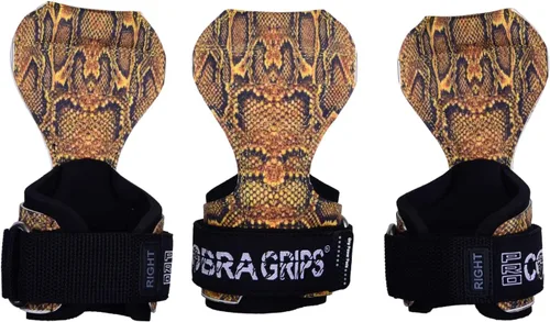 Vista 21 de Cobra Grips PRO Weight Lifting Gloves Heavy Duty Straps Alternative with Power Lifting Hooks Padded Wrist Support for Deadlifts & Bodybuilding