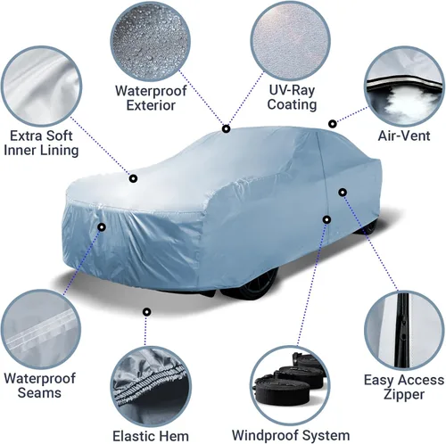 Vista 206 de iCarCover Funda de automóvil personalizada de alta calidad para Mazda 1200 1970, resistente, impermeable, para todo tipo de clima, lluvia, nieve