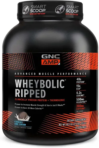 Vista 10 de GNC AMP Wheybolic Ripped - Fresas y Crema (22 porciones)