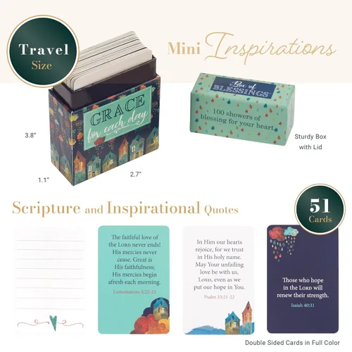 Vista 2 de Grace for Each Day, Inspirational Scripture Cards to Keep or Share (Boxes of Blessings)