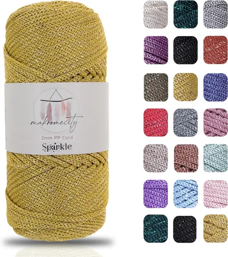 Vista 67 de Makromecity, Cordón de macramé de poliéster de 2 mm x 38 metros (125 yardas) 2 mm de polipropileno, cordón de macramé para crochet, bolsa