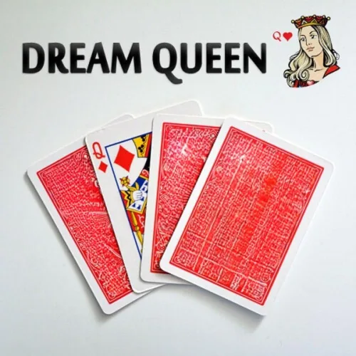 Vista 3 de MilesMagic Truco de magia Dream Queen Truco de tarjeta de ilusión de mentalismo de mago Efecto de predicción de reina fácil de realizar