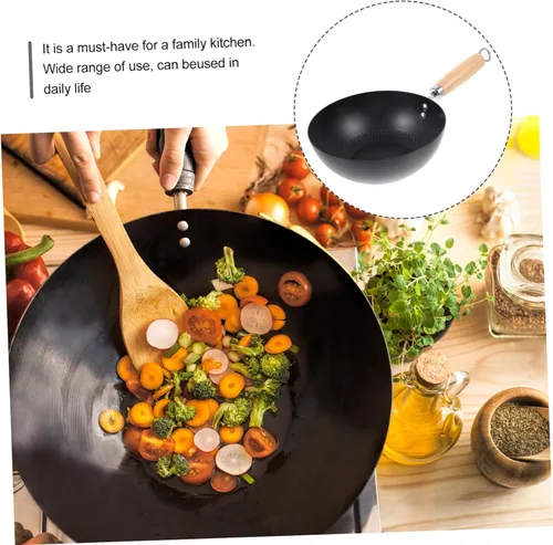 Vista 2 de COLLBATH Utensilios de cocina antiadherentes Mini Wok pequeños utensilios de cocina para estufa, fácil de limpiar, utensilios de cocina