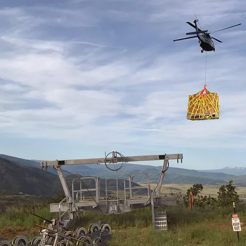 Vista 6 de Red de carga para helicóptero/palet, 1.25" Web, 6' x 6