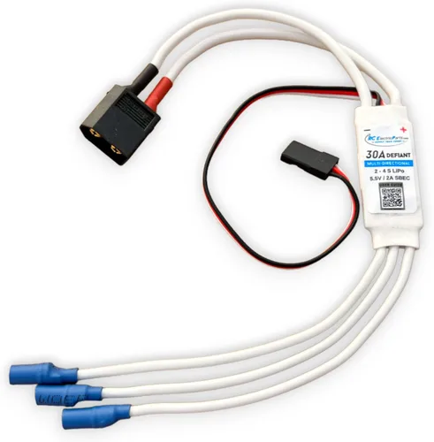 Vista 8 de 30A RC Motor sin escobillas controlador de velocidad eléctrico ESC 3A UBEC con XT60 y 0.138 in Bullet Plugs