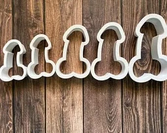 Cortador de galletas de pene adulto de 2 pulgadas
