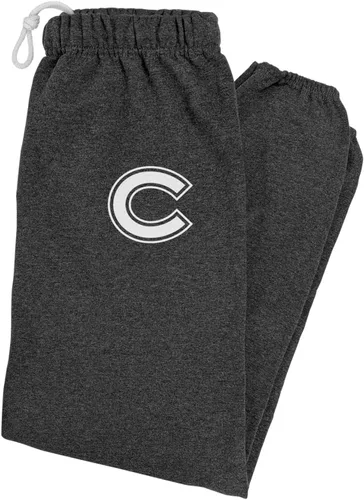 Vista 54 de LOGOVISION Pantalones deportivos para hombre con logotipo primario colegiado colección jaspeado carbón