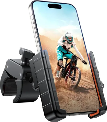 Vista 8 de Miracase Soporte para Teléfono de Bicicleta, [Admite Grabación de Video] Soporte para Teléfono de Motocicleta, [Bloqueo Rápido] Soporte
