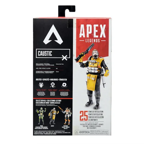 Vista 6 de Electronic Arts Apex Legends - Figura de acción cáustica coleccionable de 6 pulgadas