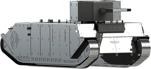 Vista 2 de METAL-TIME Modelo TOG II*, rompecabezas 3D para adultos o adolescentes, kit de modelo de rompecabezas de metal DIY, rompecabezas de metal 3D