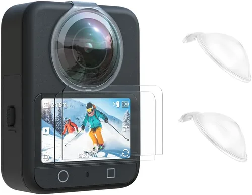 Vista 9 de 2 protectores de pantalla + protectores de lente de PC para DJI OSMO 360, cubierta de pantalla de vidrio templado Ultra HD 9H película protectora