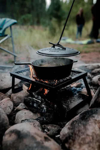 Vista 5 de Stansport Parrilla de Campamento Portátil de Acero con Revestimiento en Polvo