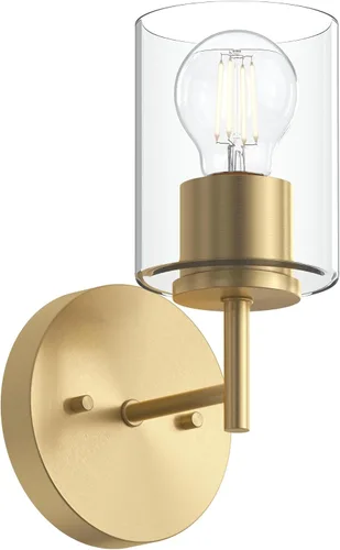 Vista 14 de Progress Lighting Lámpara moderna de tocador de baño de cristal blanco grabado con 4 luces, colección Replay, níquel cepillado (P2160-09)