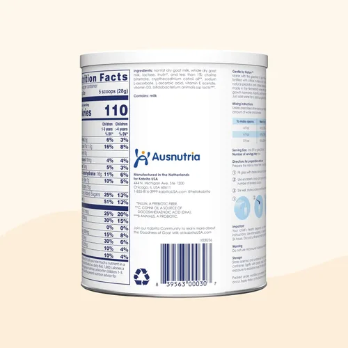 Vista 8 de Kabrita Leche en polvo de cabra junior para niños, fácil de digerir para edades de 2 a 7 años, aumenta la inmunidad que contiene vitamina C, D, E