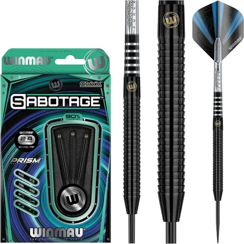 Vista 2 de Winmau Sabotage 90% Tungsten Darts with Prism Flights and Shafts (Stems)