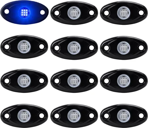 Vista 12 de 12 cápsulas de luces LED moradas de neón para auto, camión, ATV, SUV, luz trasera para vehículos