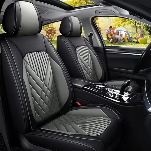 Vista 17 de TTX LIGHTING 2 fundas de asiento delantero para Chevrolet Chevy Blazer 2019-2024 2025, fundas de asiento de piel sintética compatibles con bolsa