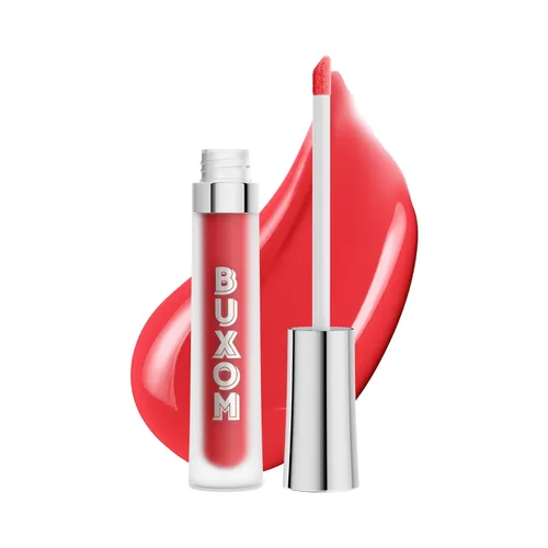 Vista 28 de BUXOM Crema de labios voluminosa, brillo hidratante con péptidos y ácido hialurónico, fórmula teñida de alto brillo para labios más completos