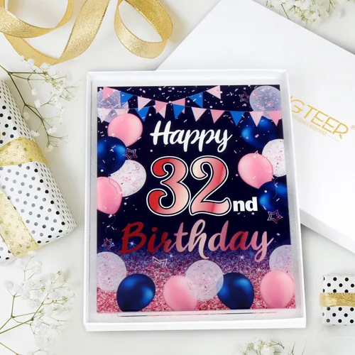 Vista 89 de LINGTEER Decoración de cumpleaños, soporte para globos, centros de mesa de acrílico, póster impreso de feliz 50 cumpleaños, centros de mesa de Negro
