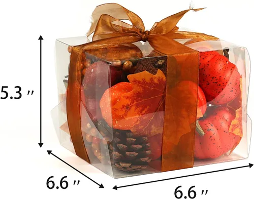 Vista 6 de Ogrmar Juego de 24 calabazas artificiales de Acción de Gracias para Halloween, cosecha de otoño, decoración del hogar, incluye 3 hojas de arce