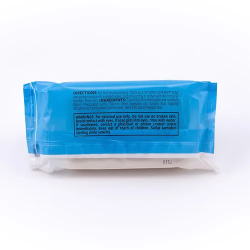 Vista 3 de Dermaharmony Jabón en barra de azufre y ácido salicílico 3.7 oz (5 barras)