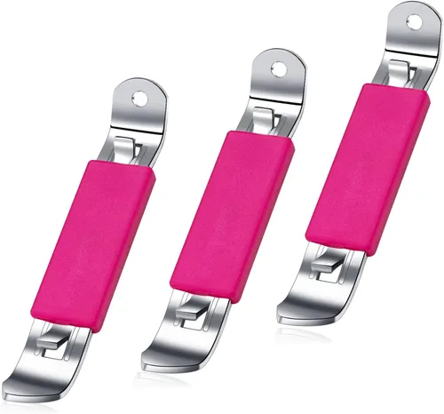 Vista 8 de Abrebotellas magnético, 3 piezas, abridor de latas clásico de acero inoxidable, abrebotellas pequeñas, con imán para acampar y viajar HANCELANT