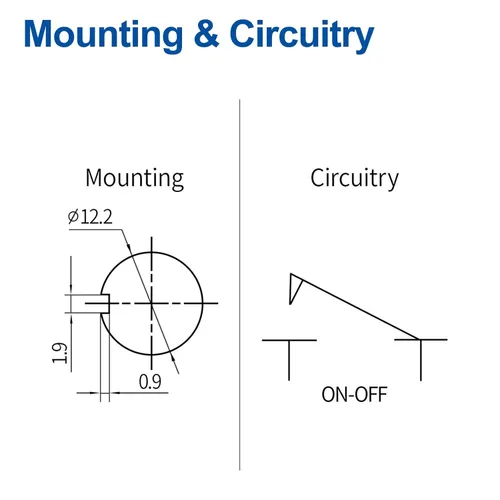 Vista 8 de Baomain, interruptor de conmutación SPST con apagado-encendido, 2 clavijas, 12 V 25 A con cubierta impermeable para auto