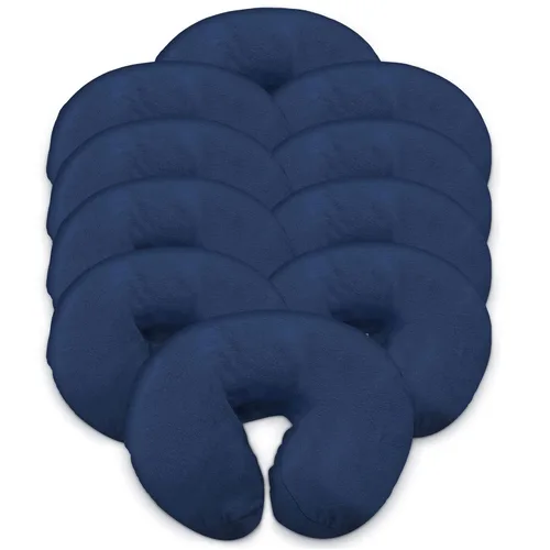 Vista 16 de London Linens Funda de cuna de masaje de franela 100% algodón extra gruesa de alta calidad, incluye 4 piezas (4, azul bebé)