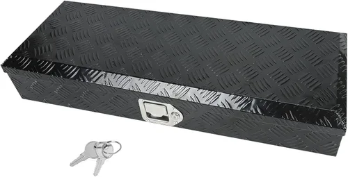 Vista 9 de Caja de Herramientas para Cama de Camión de 63 Pulgadas, Resistente, Pick up con Banda de Rodadura de 5 Barras, Caja de Almacenamiento, Cajas