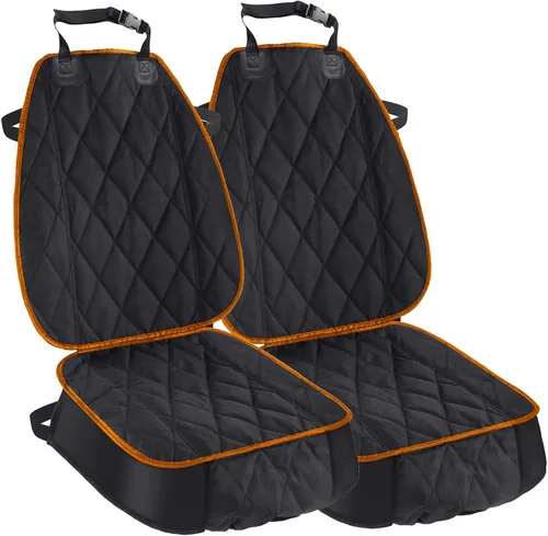 AsFrost Funda de asiento de automóvil para perros, SUV, camiones, gruesa Oxford 600D, resistente, impermeable, para perros, duradera,