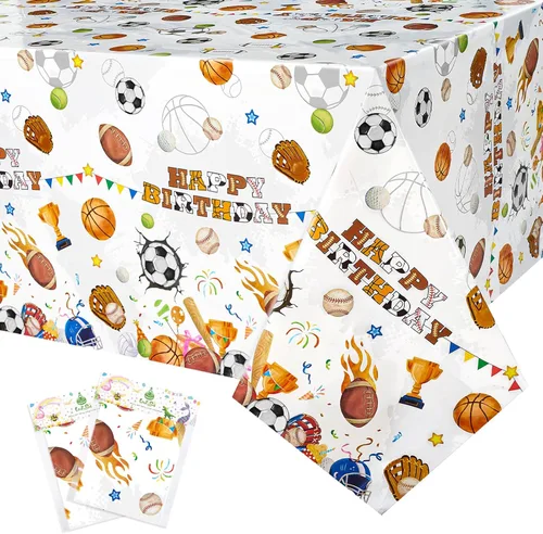 Vista 15 de WERNNSAI 2 manteles de unicornio – Decoración de cumpleaños de unicornio, mantel de arco iris, decoración de mesa de arco iris para niños y niñas