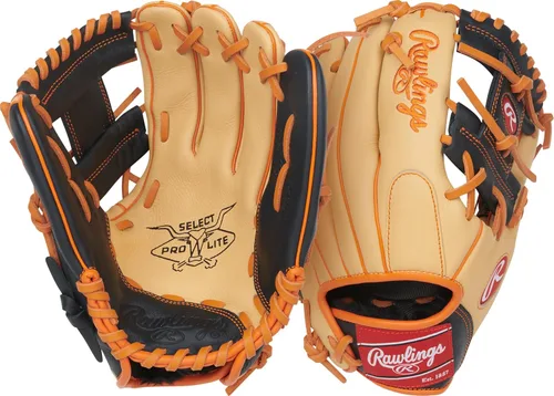 Vista 22 de Rawlings Guante de béisbol juvenil Select PRO LITE Modelos Pro Player Tamaños 10.5 a 12.25 pulgadas Múltiples estilos