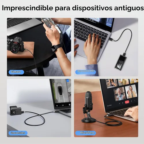 Vista 5 de Cable Matters Cable mini USB a USB C, 3.3 pies, negro