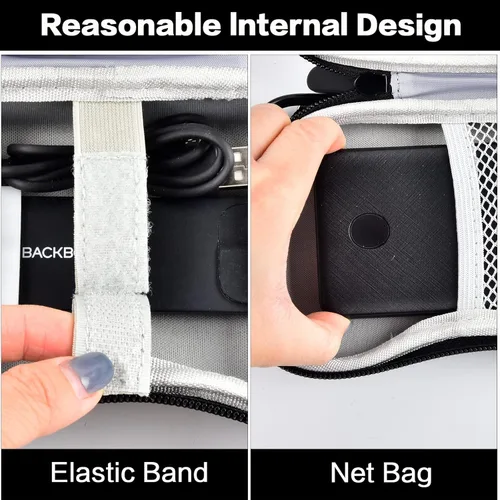 Vista 5 de Funda compatible con Backbone One Mobile Gaming Controller, consola de juegos de mano, soporte portátil de viaje, bolsillo de malla adicional