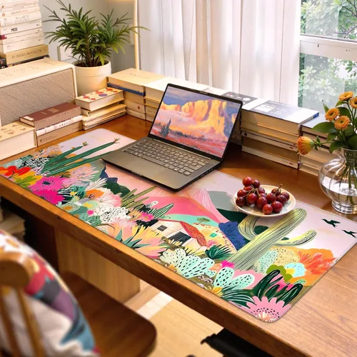 Vista 18 de iCasso Tapete de escritorio, alfombrilla de escritorio grande, alfombrilla de mouse para juegos extendida, alfombrilla de mouse grande