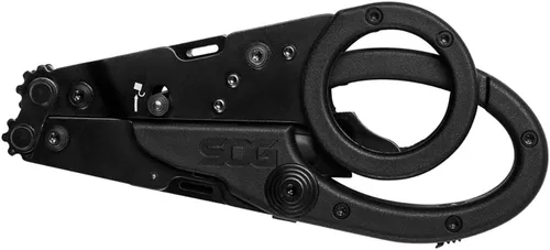 Vista 5 de SOG ParaShears Multiherramienta ligera de acero inoxidable para el campo, 11 herramientas Tecnología de palanca compuesta, negro