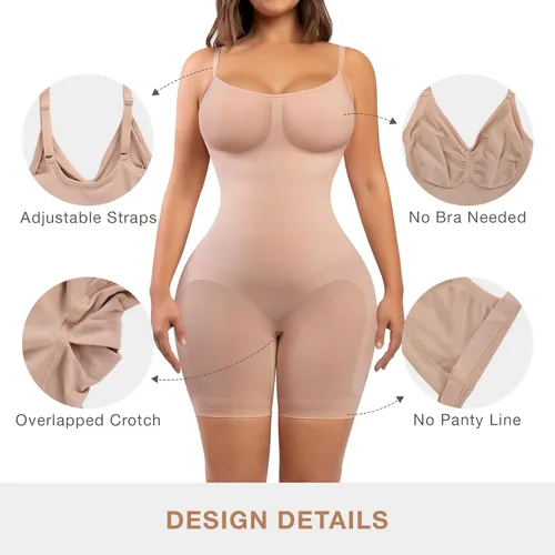 Vista 5 de Lover-Beauty Full Body Shapewear for Women Tummy Control Seamless Body Shaper Sculpting Bodysuit Shorts