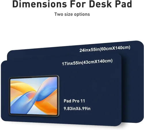 Vista 886 de Aothia Protector de escritorio de cuero, alfombrilla para mouse, alfombrilla de escritorio de oficina, 31.5 x 15.7 pulgadas, secante de escritorio